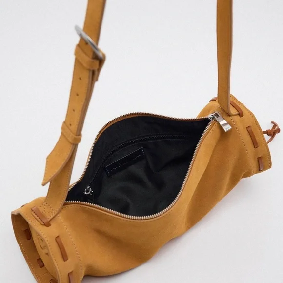 BLOGGERS FAV ZARA BROWN CROSSBODY BAG - Picture 5 of 8